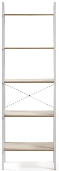 Bílý kovový regál Kave Home Aarhus 172 x 56 cm