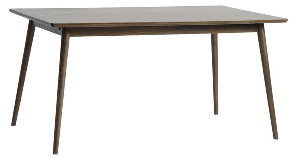 Hnědý rozkládací jídelní stůl s deskou v dubovém dekoru 150x90 cm Barrali – Unique Furniture