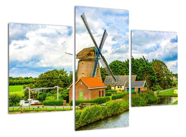 Obraz větrného mlýna (90x60cm)