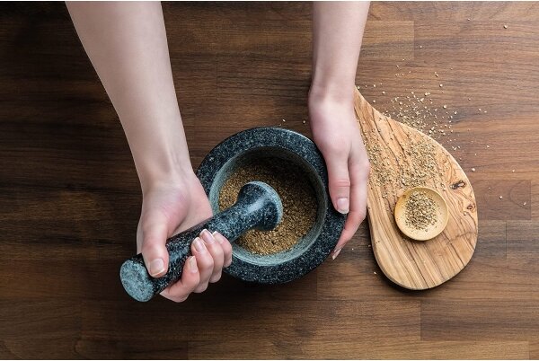 Cole&Mason - Granitový hmoždíř s tloučkem GRANITE pr. 18 cm žula/černá