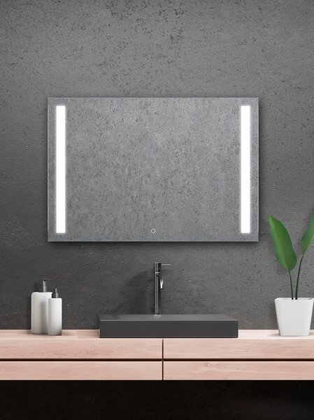 Zrcadlo do koupelny s LED osvětlením - 100 x 70 cm se senzorem - Lumina Senzor LED