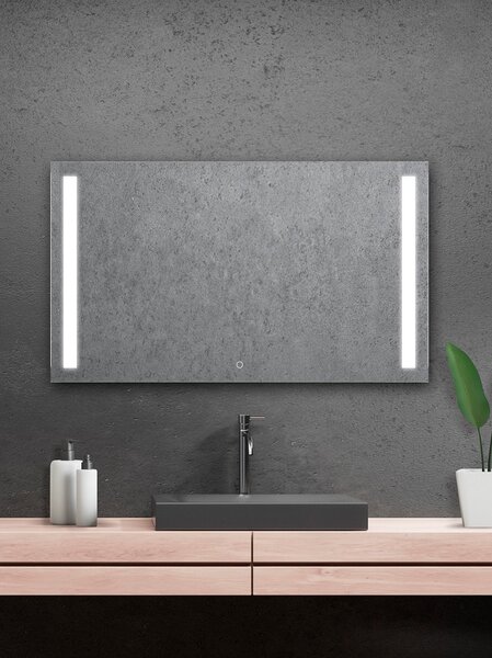 Zrcadlo do koupelny s LED osvětlením - 120 x 70 cm se senzorem - Lumina Senzor LED