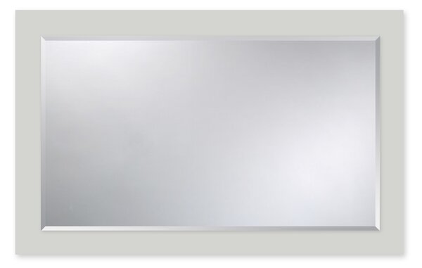 Dekorativní zrcadlo do koupeny - 88 x 55 cm s fazetou - Akzent White
