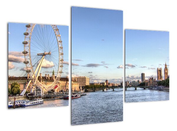 Londýnské oko (London eye) - obraz do bytu (90x60cm)