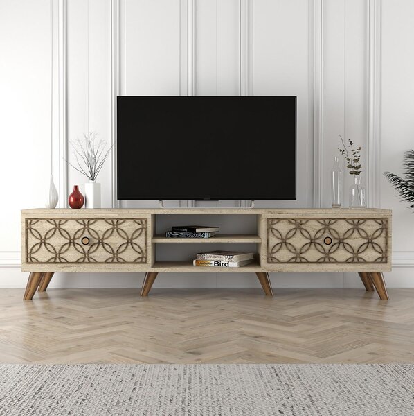 TV stolek/skříňka Clara (travertin). Akce -25%