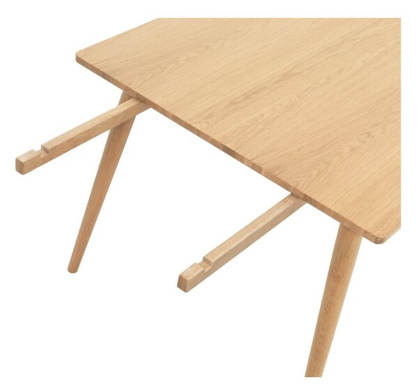 Rozkládací jídelní stůl s deskou v dubovém dekoru v přírodní barvě 150x90 cm Barrali – Unique Furniture