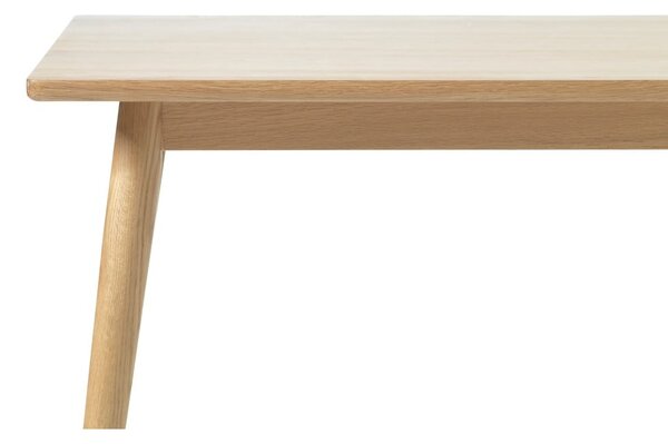 Rozkládací jídelní stůl s deskou v dubovém dekoru v přírodní barvě 150x90 cm Barrali – Unique Furniture