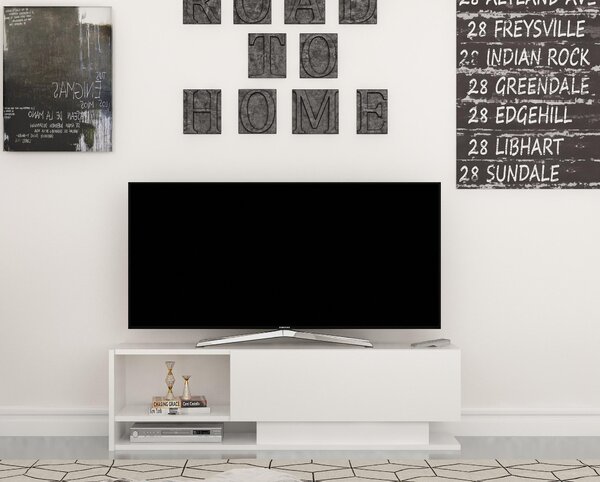 TV stolek/skříňka Damla (bílá)