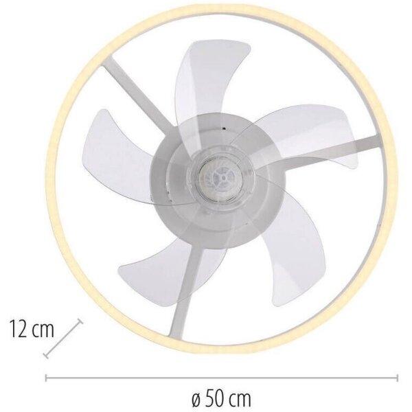 JUST LIGHT. 14624-16 - LED Stropní ventilátor se světlem RITA LED/22W/230V + DO