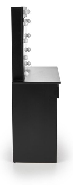 HALMAR Toaletní stolek HOLLYWOOD s LED osvětlením 94 cm černý