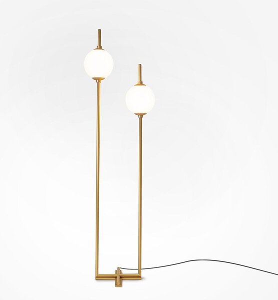 Maytoni Stojací LED lampa THE SIXTH SENSE, 12W, v. 150 cm, 3000K Barva: Mosaz