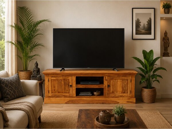 TV stolek Jali 160x55x45 z indického masivu palisandr