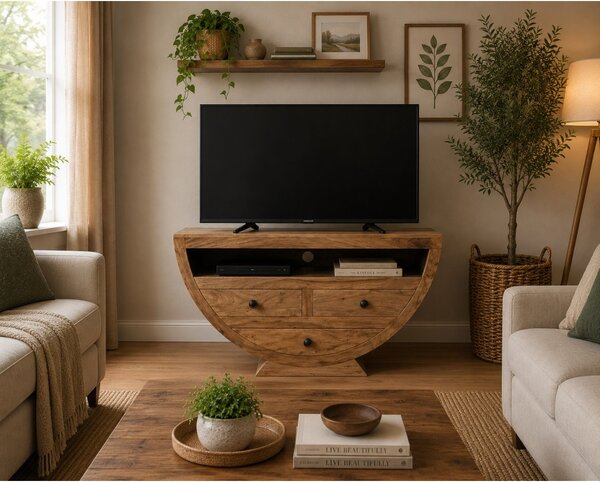 TV stolek Jali 120x65x45 z indického masivu palisandr