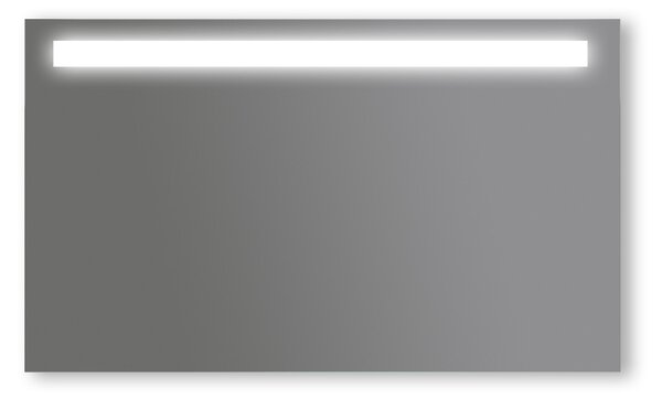 Zrcadlo na zeď chodbu do pokoje ložnice předsíně koupelny LUNA - 120 x 70 cm s LED podsvíceným pruhem 411-194