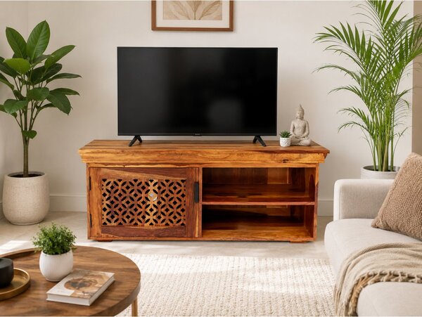 TV stolek Mira 120x50x45 z indického masivu palisandr