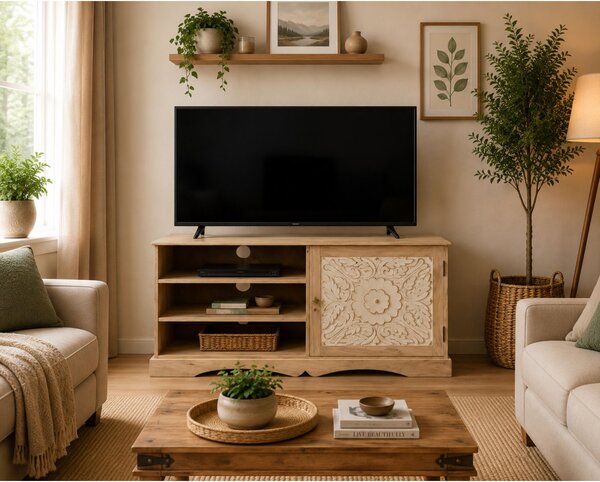 TV stolek Sita 120x60x45 z indického masivu mango