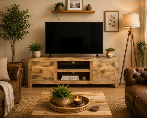 TV stolek Hina 150x50x45 z mangového dřeva