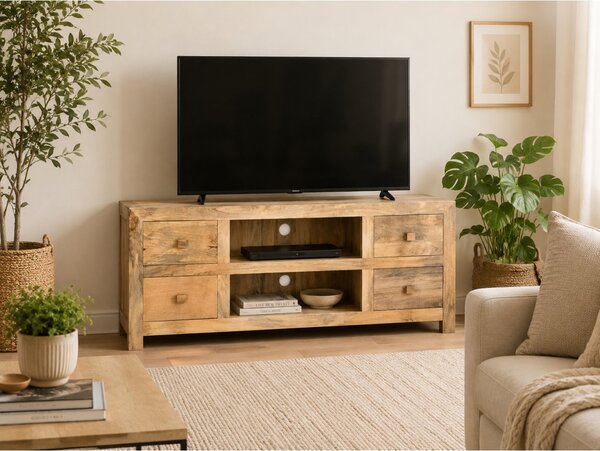 TV stolek Hina 140x60x45 z mangového dřeva