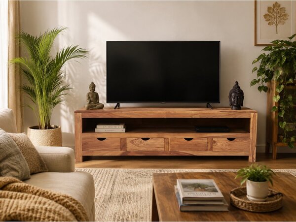 TV stolek Amba 160x50x45 z indického masivu palisandr