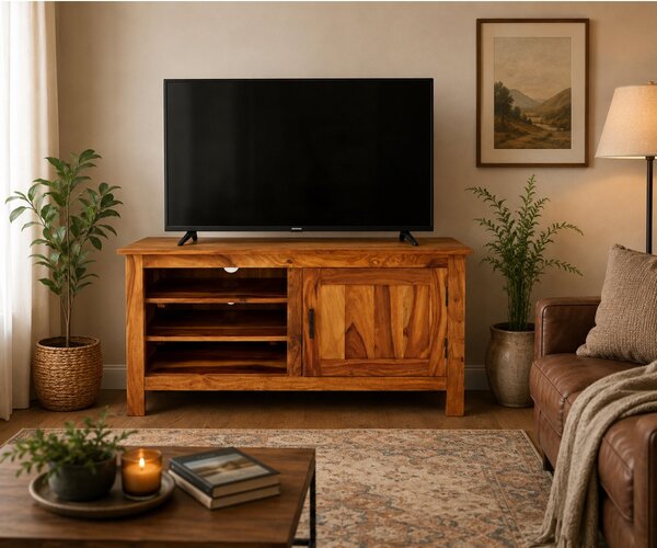 TV stolek Rami 120x60x45 z indického masivu palisandr