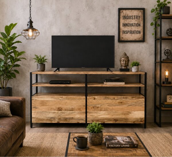 TV stolek Gita 130x75x45 z masivu mango