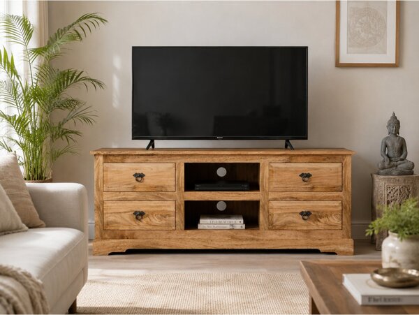 TV stolek 150x60x45 Guru z masivu mango