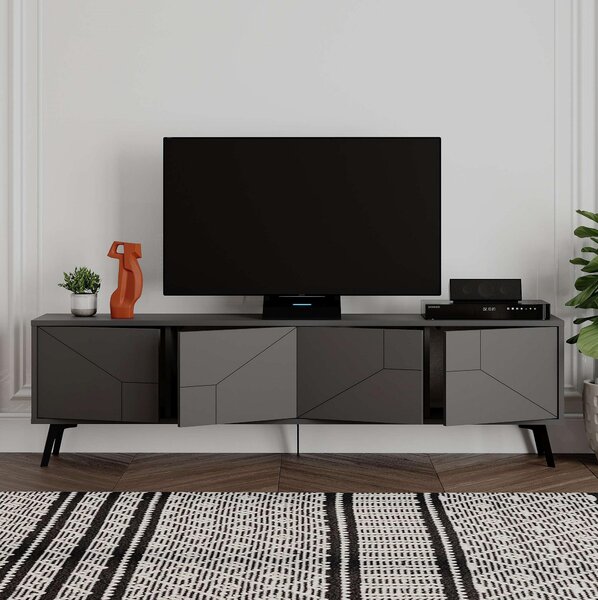 TV stolek/skříňka Duben (antracit). Akce -25%