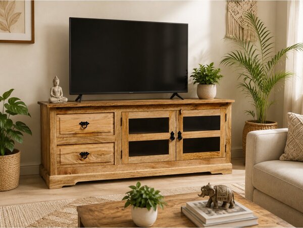 TV stolek Guru 140x60x45 z masivu mango