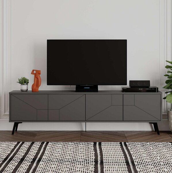 TV stolek/skříňka Duben (antracit). Akce -25%