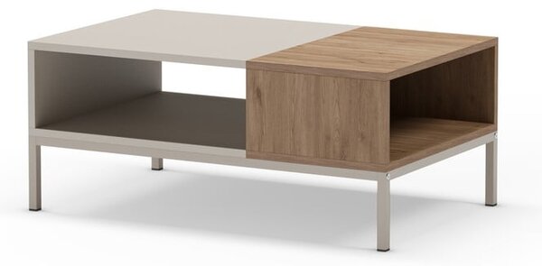 Krémový konferenční stolek 56x90 cm Cailin – Marckeric