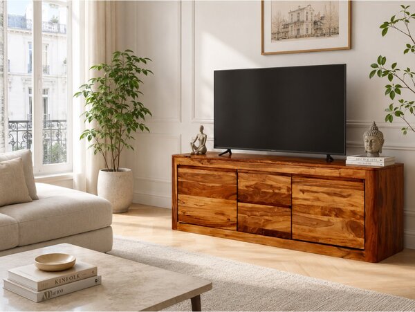 TV stolek Tina s úložným prostorem 140x60x45 z masivu palisandr