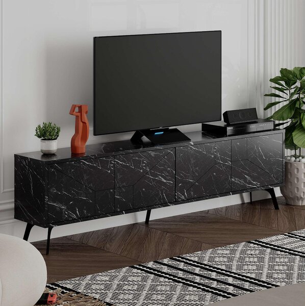 TV stolek/skříňka Duben (černá). Akce -25%