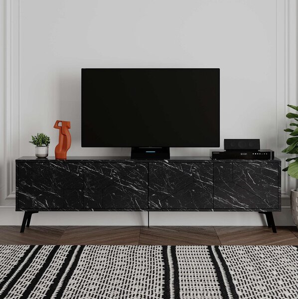 TV stolek/skříňka Duben (černá). Akce -25%