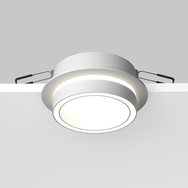 Maytoni Designové vestavné svítidlo ORLO, 15W, ⌀ 10,5 cm, 1xGX53 Barva: Bílá