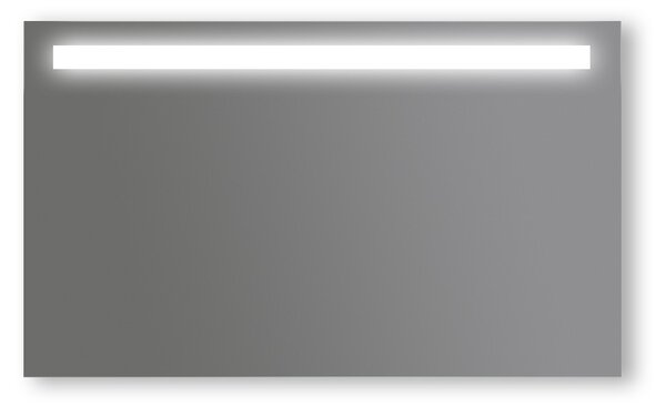 Zrcadlo na zeď chodbu do pokoje ložnice předsíně koupelny LUNA - 100 x 60 cm s LED podsvíceným pruhem 902-029