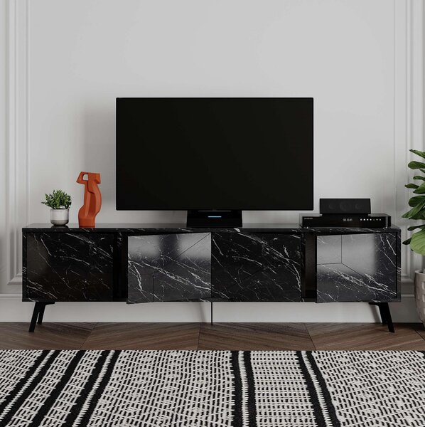 TV stolek/skříňka Duben (černá). Akce -25%