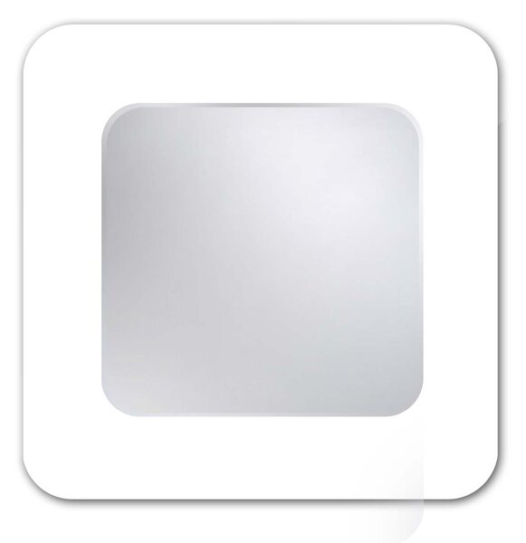 Zrcadlo do koupelny na zeď do pokoje do ložnice do předsíně na chodbu do koupelny APACHE 75 x 75 cm s fazetou 10 mm s podkladem z bílého skla Lacobel 712-420