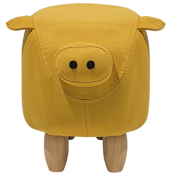 Zvířecí stolička PIGGY Tkanina Žlutá Prase