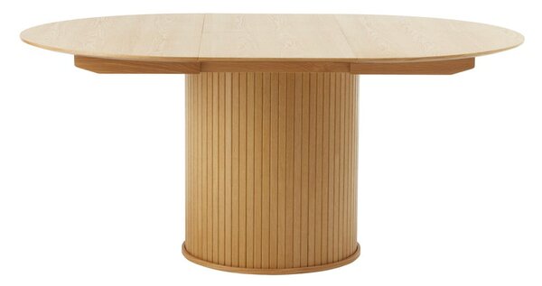 Kulatý rozkládací jídelní stůl v dekoru dubu ø 120 cm Nola – Unique Furniture