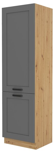 Potravinová kuchyňská skříň Lucid 60 LO 210 2F (dub artisan + dustgrey). 1045612