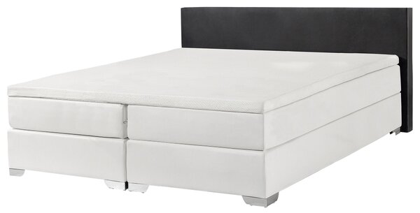 Kontinentální černobílá postel 160x200 cm PRESIDENT