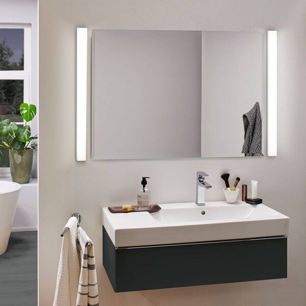 Paulmann HomeSpa Tova LED osvětlení zrcadla, 90 cm, stmívatelný, Bílá / opál, Koupelna, kov, Moderní