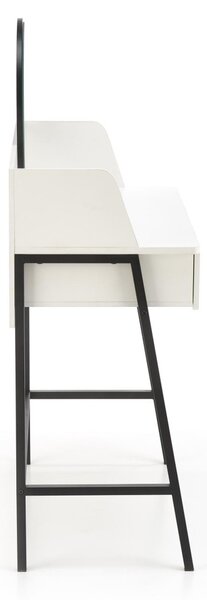 HALMAR Toaletní stolek AGNES 120 cm bílo-černý