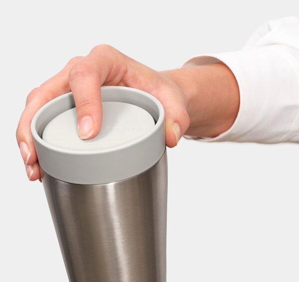 Světle šedý termo hrnek 200 ml Make & Take – Brabantia