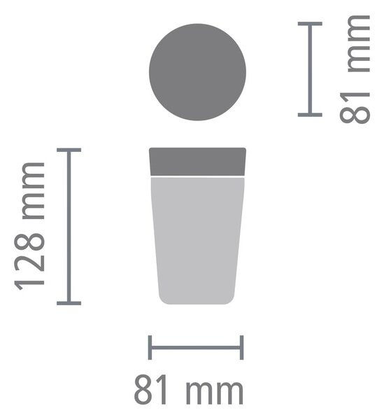 Světle šedý termo hrnek 200 ml Make & Take – Brabantia