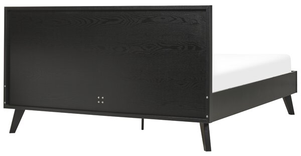 Postel Ratan MONPAZIER 160 x 200 cm Černá