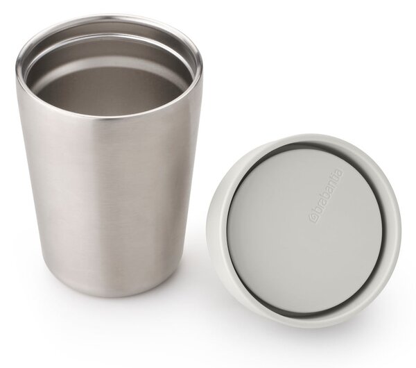 Světle šedý termo hrnek 200 ml Make & Take – Brabantia