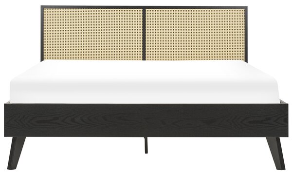 Postel Ratan MONPAZIER 160 x 200 cm Černá