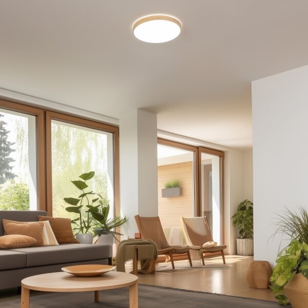 Brilagi - LED Stmívatelné stropní svítidlo PINE LED/24W/230V + dálkové ovládání