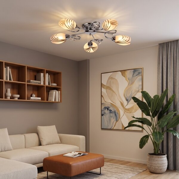 BRILAGI - Přisazený lustr MEGAPOLIS 5xE14/60W/230V lesklý chrom